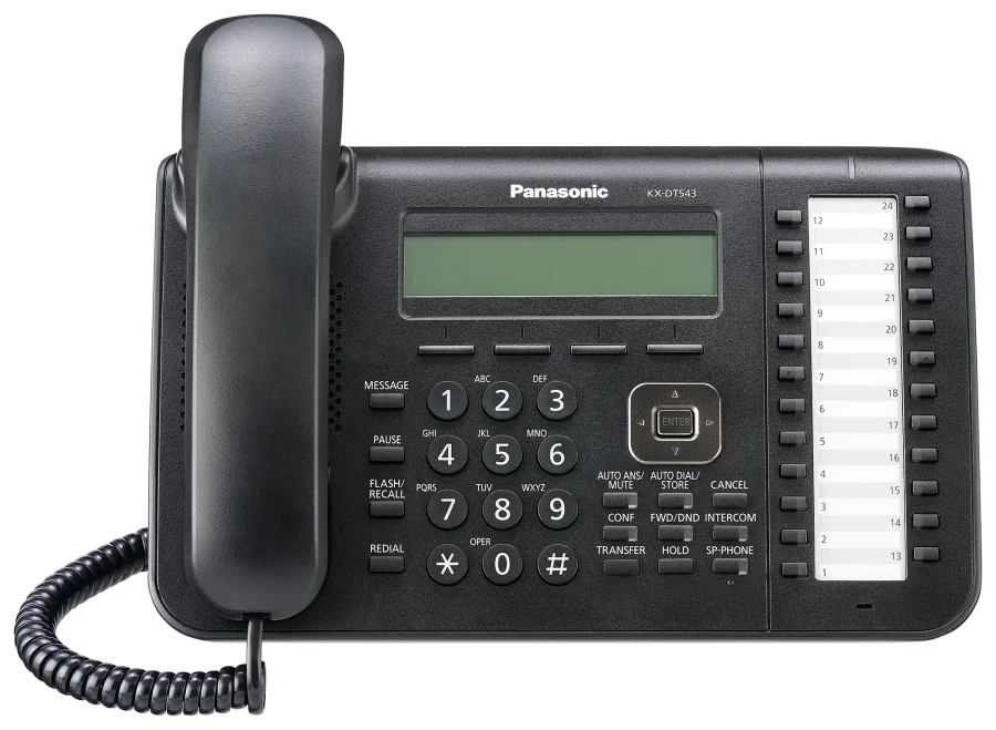 عکس نمونه گوشی تلفن سانترال پاناسونیک — KX-DT543B